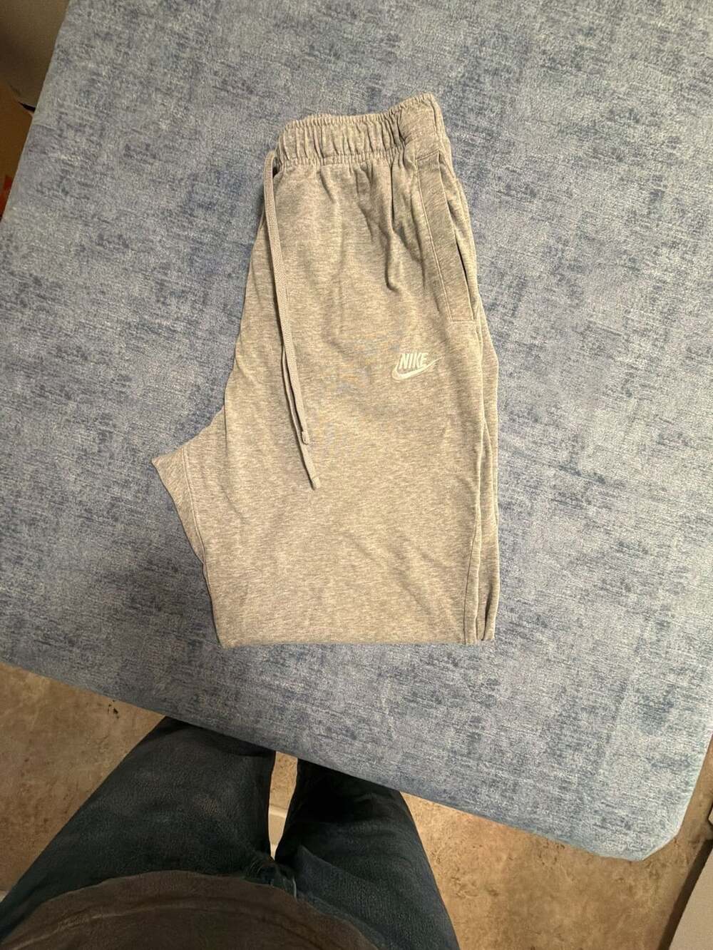 Nike Sweatpants Size L Tall Gray Drawstring Athletic Pants
